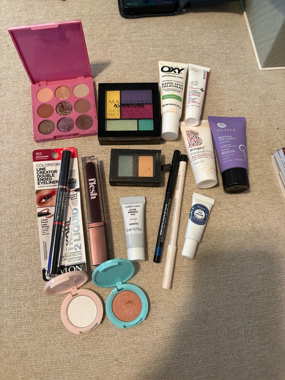 Assorted Women’s Makeup Collection - Pink, Purple, Green, Peach Shades
